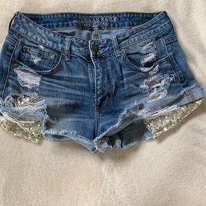 American eagle festival high rise shorts